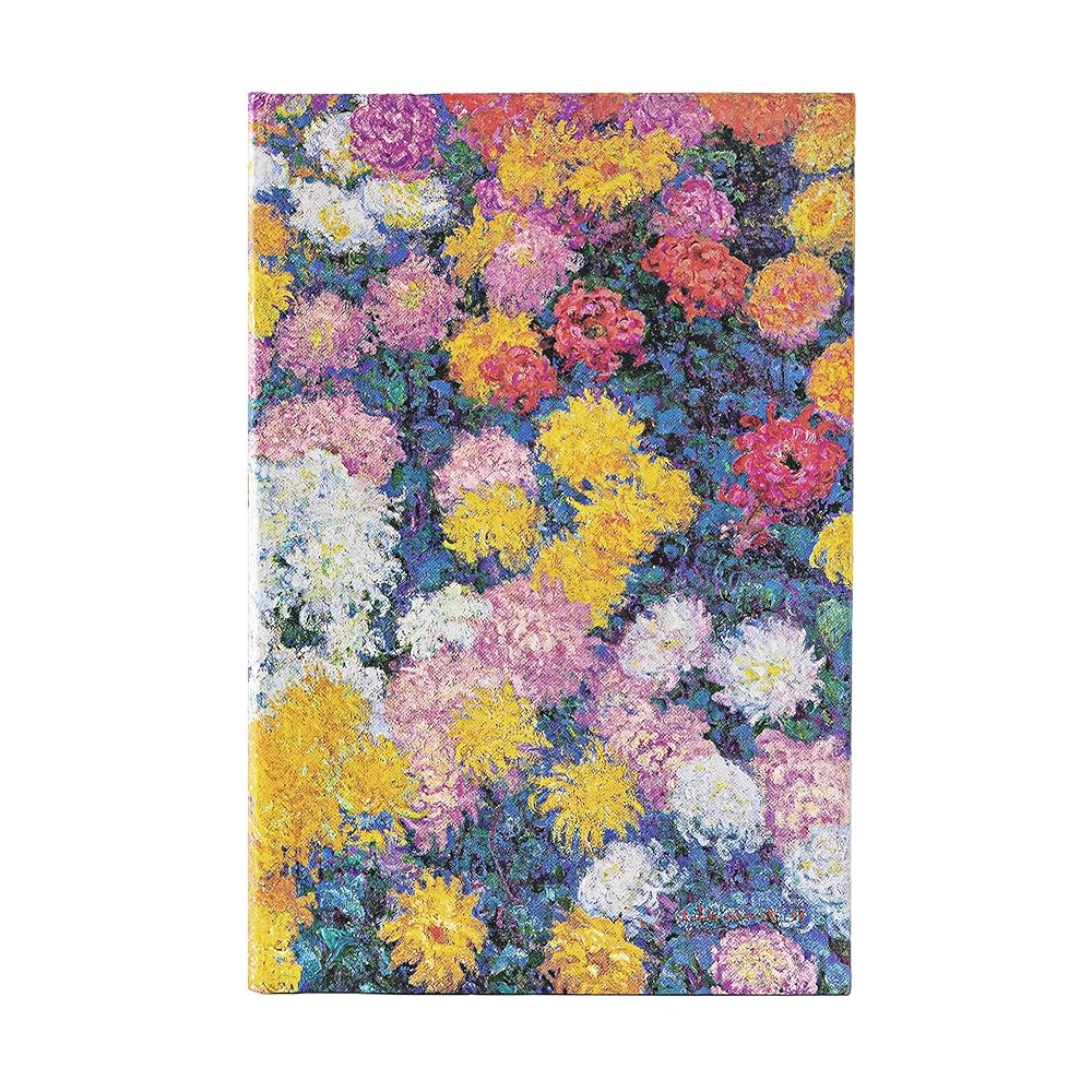 Monet's Chrysanthemums Midi Dot Grid Hardcover Journal, 176pg, 120GSM by Paperblanks (Monet's Chrysanthemums): Monet?s Chrysanthemums Monet?s Chrysanthemums Midi - The Page and Prose Booksellers