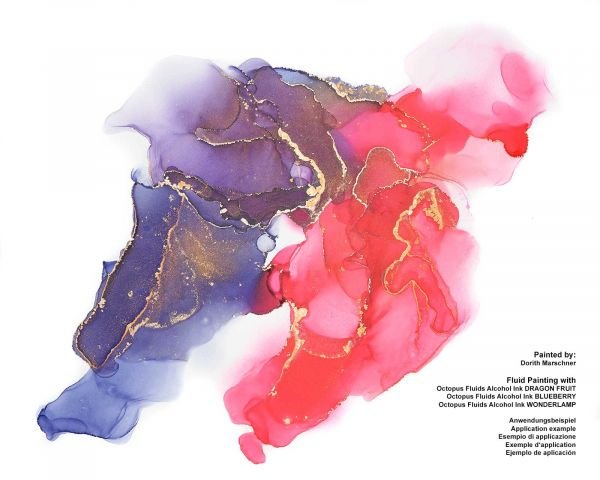 Octopus Fluids Alcohol Ink Dragon Fruit Red 30 ml - The Page and Prose Booksellers