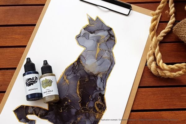 Octopus Fluids Alcohol Ink Midnight Black 30 ml - The Page and Prose Booksellers