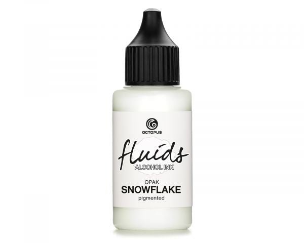 Octopus Fluids Alcohol Ink Snowflake White 30 ml - The Page and Prose Booksellers