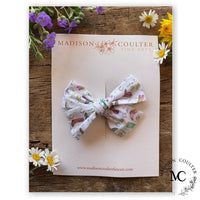 Pinwheel Bow Hair Clip by Madison Coulter - The Page and Prose Booksellers