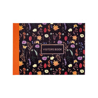 Pukka Bloom Guest Book Black - The Page and Prose Booksellers