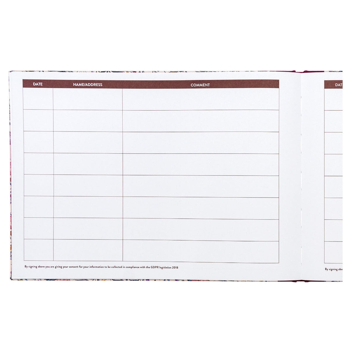 Pukka Bloom Visitors Book Cream - The Page and Prose Booksellers