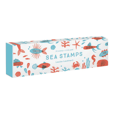 Stamps: Sea Boxed Set of 25 Stamps & 2 Inkpads