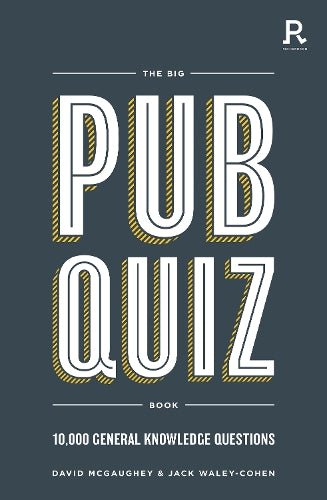 The Big Pub Quiz Book: 10,000 General Knowledge Questions - The Page and Prose Booksellers