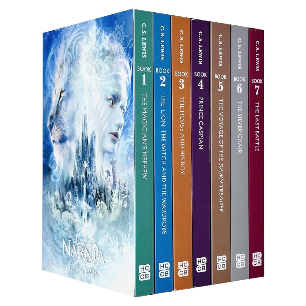 The Chronicles of Narnia 7 Books Collection Box Set By C S Lewis (The Magician's Nephew, The Lion the Witch and the Wardrobe, The Horse and His Boy,Prince Caspian, Voyage of the Dawn Treader & More) - The Page and Prose Booksellers