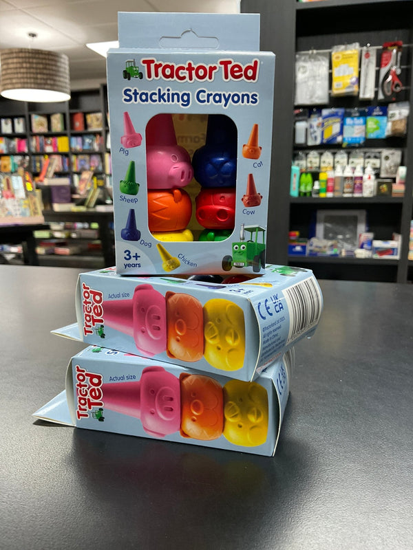 Tractor Ted Stacking Crayons - The Page and Prose Booksellers