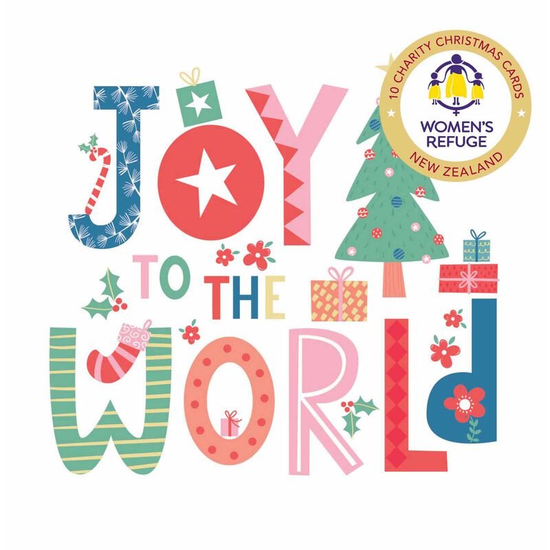 Women’s Refuge Charity Christmas Cards (Joy to the World) - The Page and Prose Booksellers